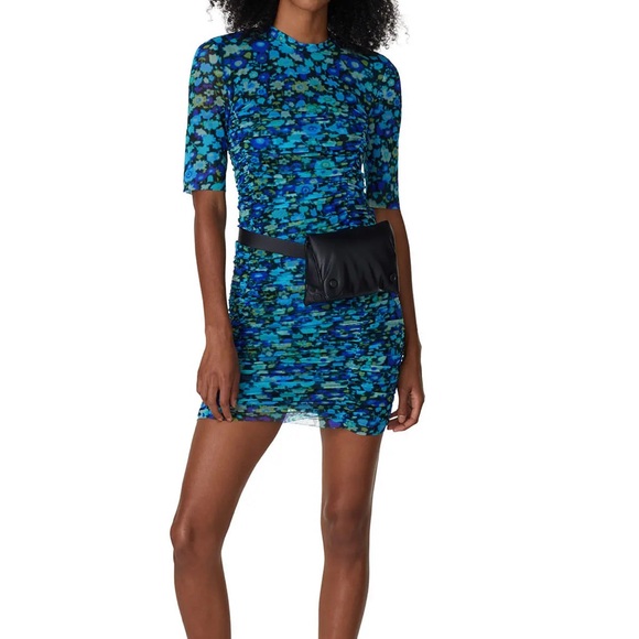 Ganni Printed Mesh Dress - Picture 1 of 2
